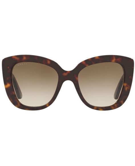 Gucci GG0327S 52 Brown & Tortoise Sunglasses.